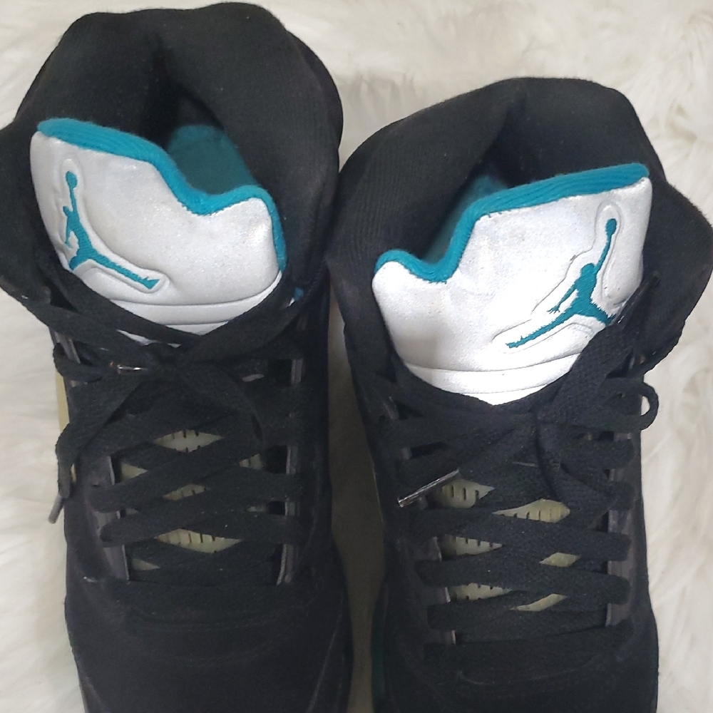 Jordan 5 Retro Aqua Sneakers - Black - Picture 12 of 16